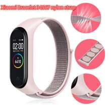 尼龍環帶與鉤環相容，適用於小米手環3/4/5/6/7/8 - 粉色 - 查看 2