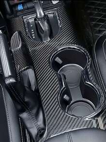 1PC Black Carbon Fiber Vinyl Wrap 10cm X 150cm - 6D Glossy Finish Universal Car Styling Film With High Flexibility | Car Accessories, Auto Exterior Styling, Car Wrap Vinyl, Carbon Fiber DIY, Vehicle Modification, Adhesive Car Film - Black - View 6