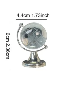 1 quả cầu pha lê trong suốt trang trí nhà cửa và đạo cụ chụp ảnh làm quà tặng tốt nhất - Bạc - Xem 5