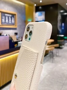 Card Slot Ốp lưng & bao da điện thoại Với dây kéo - Màu be - Xem 5