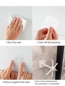 1 giá để đồ vòng cổ, giá đỡ trưng bày trang sức gấp xoay, kết hợp giá treo phụ kiện tóc treo tường và kệ đựng móc khóa - màu đen - Xem 7