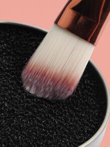 MAANGE 1pc Brush Cleaner,Easy To Use In Everyday,Tools For Cleaning Makeup Brushes - Brown - View 3