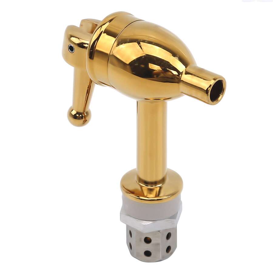 1pc 12mm Glass Jar Faucet Tap For Water Tank With Copper Valve - Gold - View 1