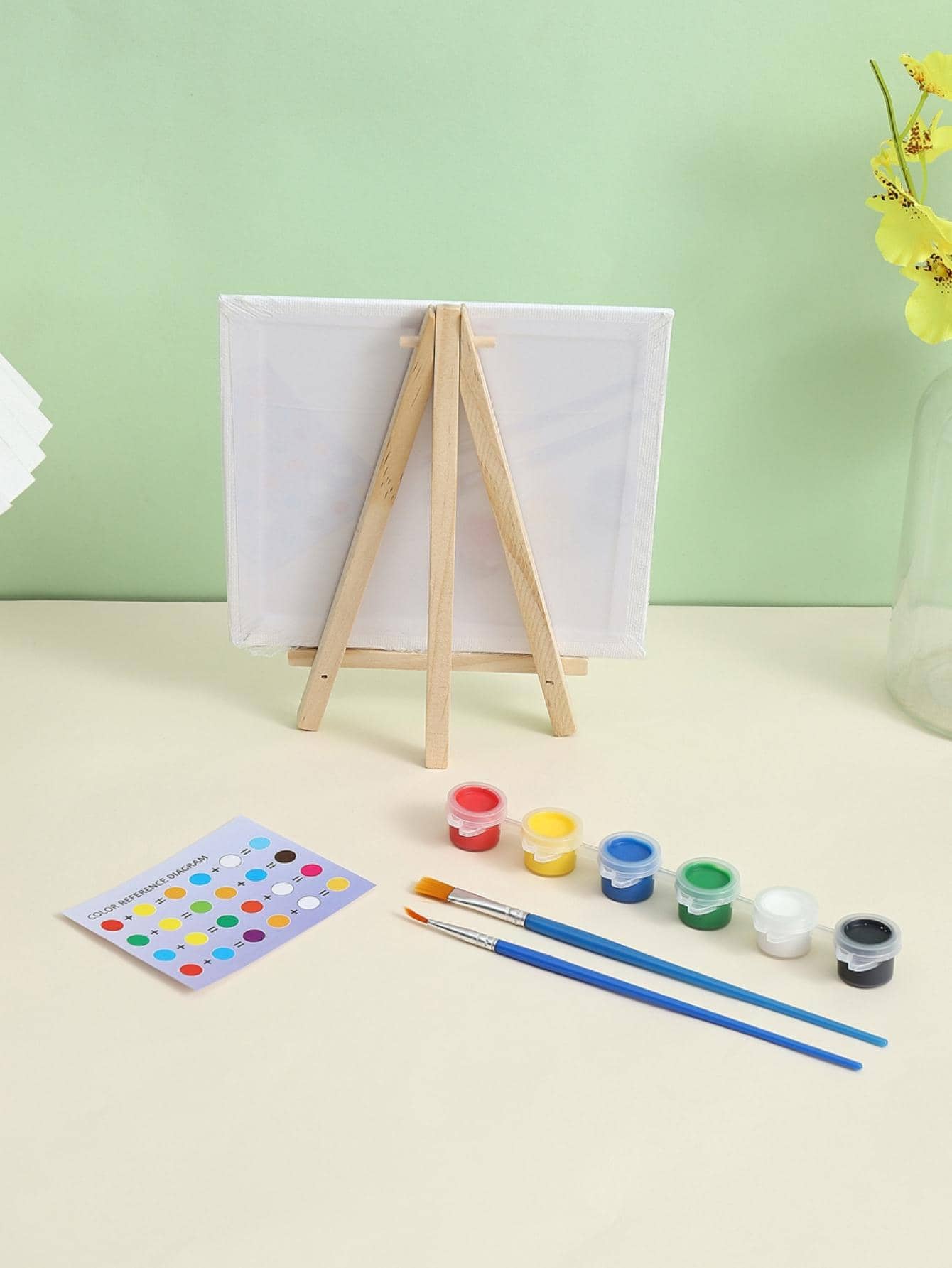 1pc Children's Graffiti Painting Set, Handmade Coloring Oil Painting Board - Multicolor - View 6