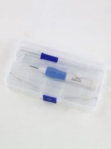 8 cái/bộ Len Nhựa Nỉ Chọc Kim, Len Nỉ Chọc Móc Thủ Công - Màu xanh lam - Xem 8