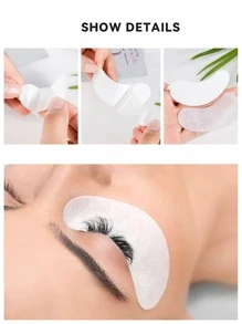 50 Pairs Eyelash Extension Gel Under Eye Pads, Non-linting Eye Patches For Eyelash Extension, Lash Extension Tools, Eyelash Extension Isolation Protective Tool - Pink - View 8