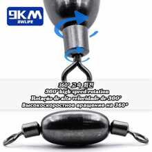 5Pcs Fishing Weights Sinkers with Inner Swivels Saltwater Fishing Swivel Egg Sinkers Weight Trolling Fishing Line Connector - Black - View 4