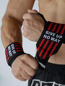 A Pair Of Fitness Men And Women Strength Training Bench Press Special Pressurized Wrist Belt Gym Gym Wristbands Accessories