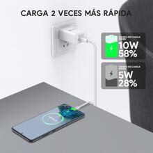 1Hour Type C Charger Cable 10W Fast Charging USB Cables 2 In 1 1M For Android Samrtphone - 白色 - 查看 4