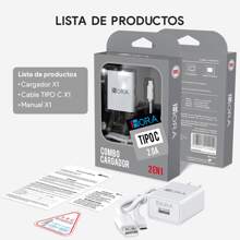 1Hour Type C Charger Cable 10W Fast Charging USB Cables 2 In 1 1M For Android Samrtphone - 白色 - 查看 3