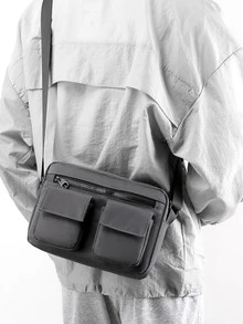 1入組多功能防水PU皮質電腦包適用於iPad