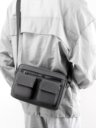 1入組多功能防水PU皮質電腦包適用於iPad