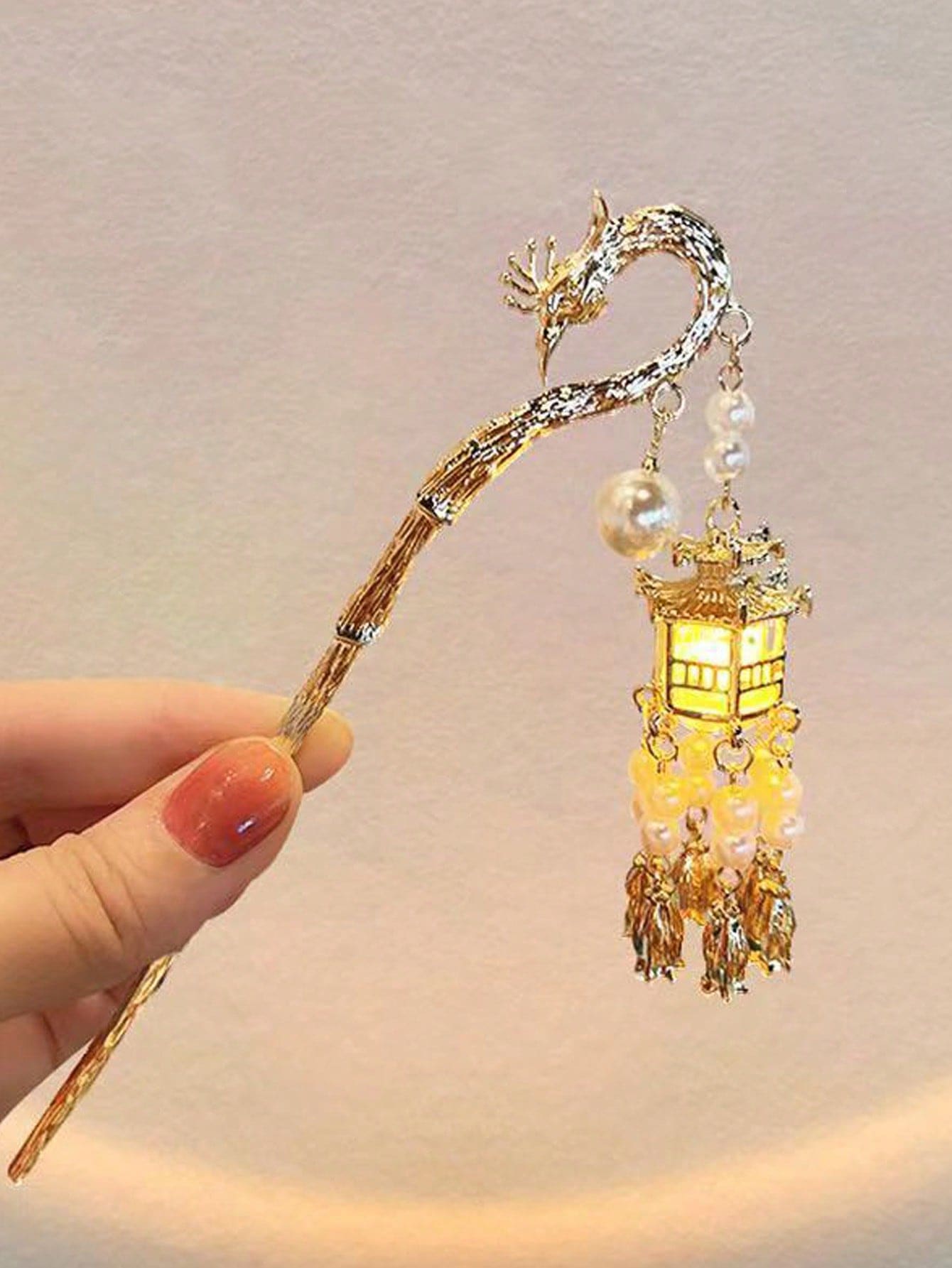 1 件孔雀形发光发夹皇家发饰发髻发髻制作器发髻发片发型夹