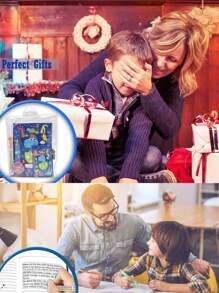 1套裝日記筆記本成套工具 - 藍色 - 查看 4