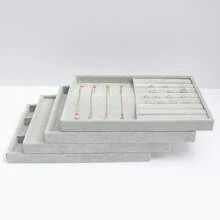 Velvet Jewelry Display Tray - Grey - View 3
