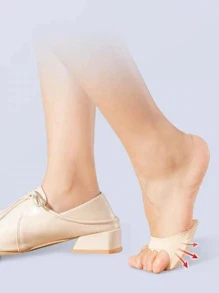 2pcs Women's Five Toes Hidden Front Palm Socks With Anti-Slip Silicone Pad And Sweat Absorption, Suitable For High Heels, Casual Shoes, Shoes, And Sports Shoes