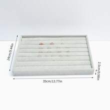 Velvet Jewelry Display Tray - Grey - View 8