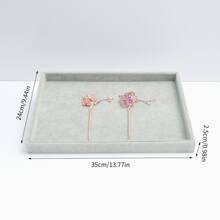 Velvet Jewelry Display Tray - Grey - View 10