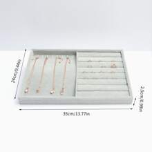 Velvet Jewelry Display Tray - Grey - View 11