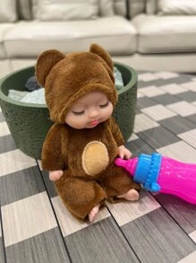 睡眠絨毛熊玩偶 - 咖啡棕 - 查看 4