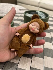 睡眠絨毛熊玩偶 - 咖啡棕 - 查看 6