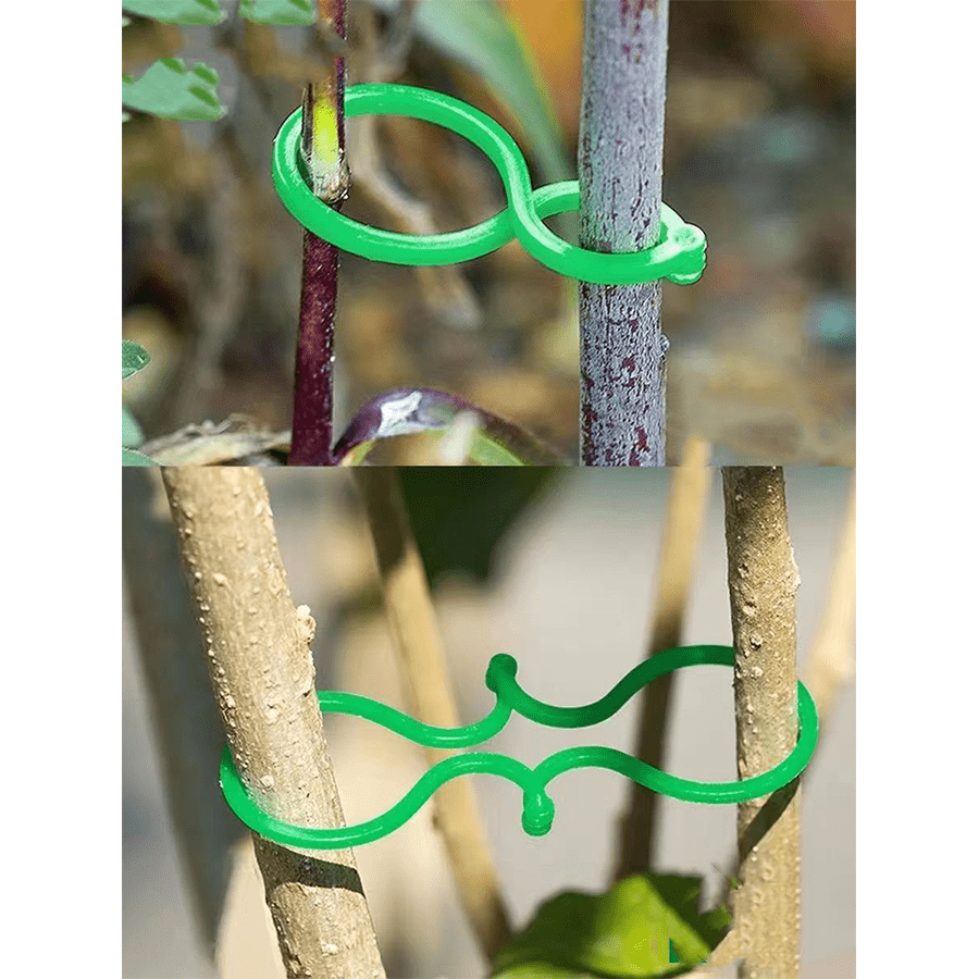 50pcs Plant Buckle Hook Vine Strapping Clips Plastic Vine Supports