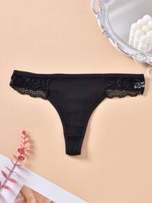 3 chiếc quần lót nữ cỡ lớn gợi cảm, quần lót ren hoa khoét lỗ kiểu T-back, thoáng khí. - Nhiều màu - Xem 3