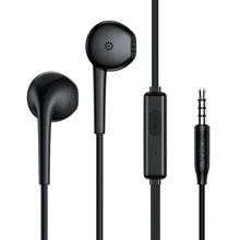 1Hour 3.5mm Stereo Headphones With Microphone Wire For Android Cell Phone - Black - View 1