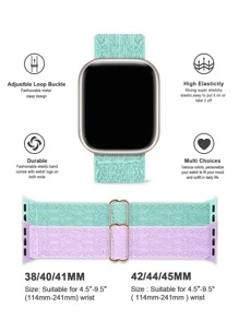 3入組混色智能手錶帶 - 彩色 - 查看 3