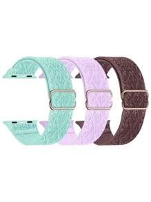 3入組混色智能手錶帶 - 彩色 - 查看 1