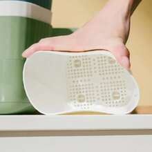 Nordic Style Plastic Flower Pot With Tray For Succulents, Snake Plants And Aloe Vera - Green - View 10