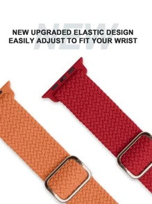 Bộ 5 dây đeo co giãn bện có thể điều chỉnh tương thích với /Fitbit/20MM/22MM - Nhiều màu - Xem 5