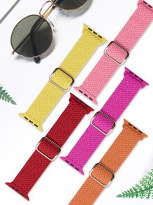 Bộ 5 dây đeo co giãn bện có thể điều chỉnh tương thích với /Fitbit/20MM/22MM - Nhiều màu - Xem 3