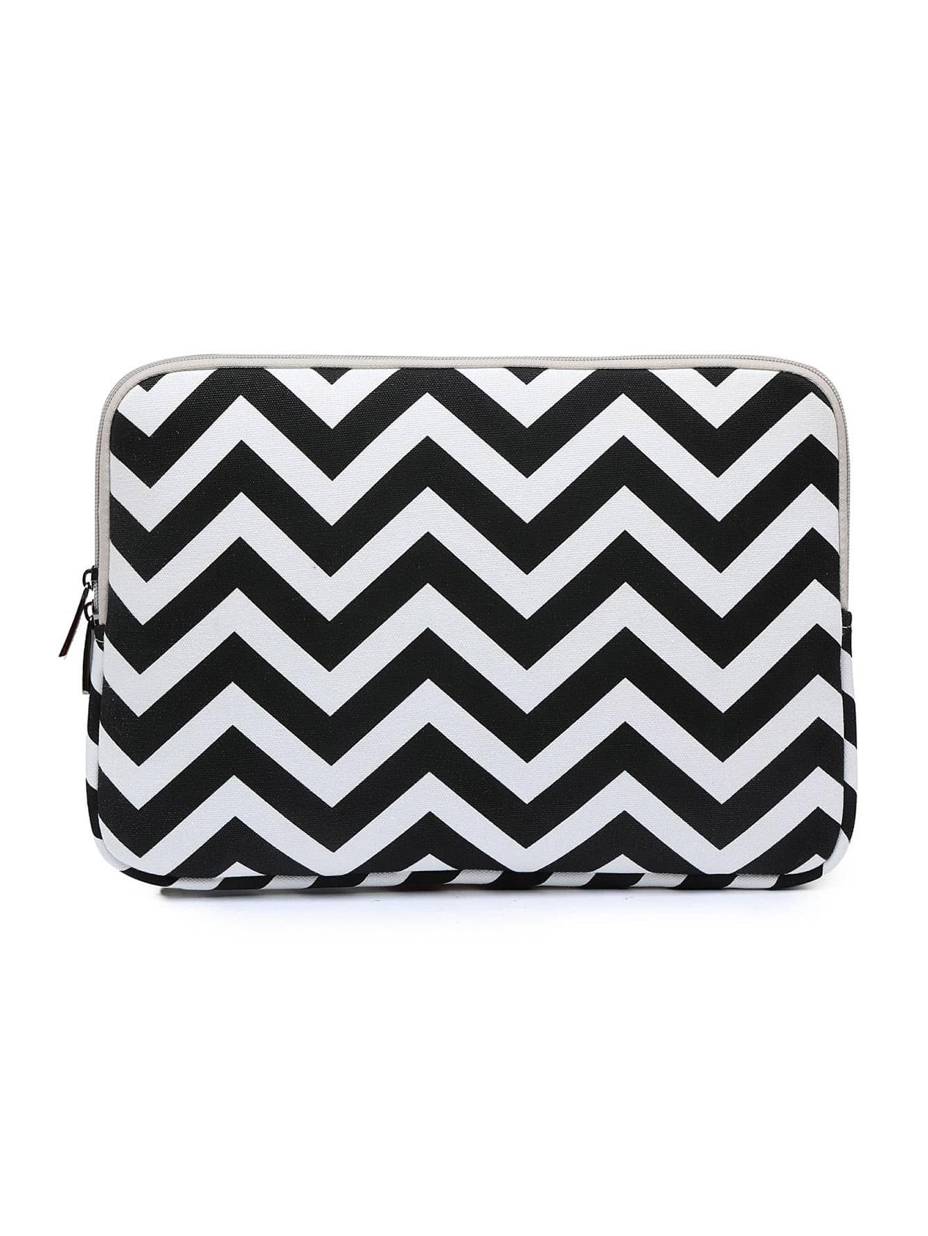 LISEN 1入組鋸齒圖案電腦包 - 彩色 - 查看 1
