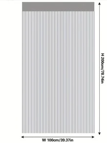 1入組珠子裝飾門簾,串珠窗簾門細繩窗簾適用於珠子懸掛家庭裝飾流蘇線窗簾 - 香檳色 - 查看 8