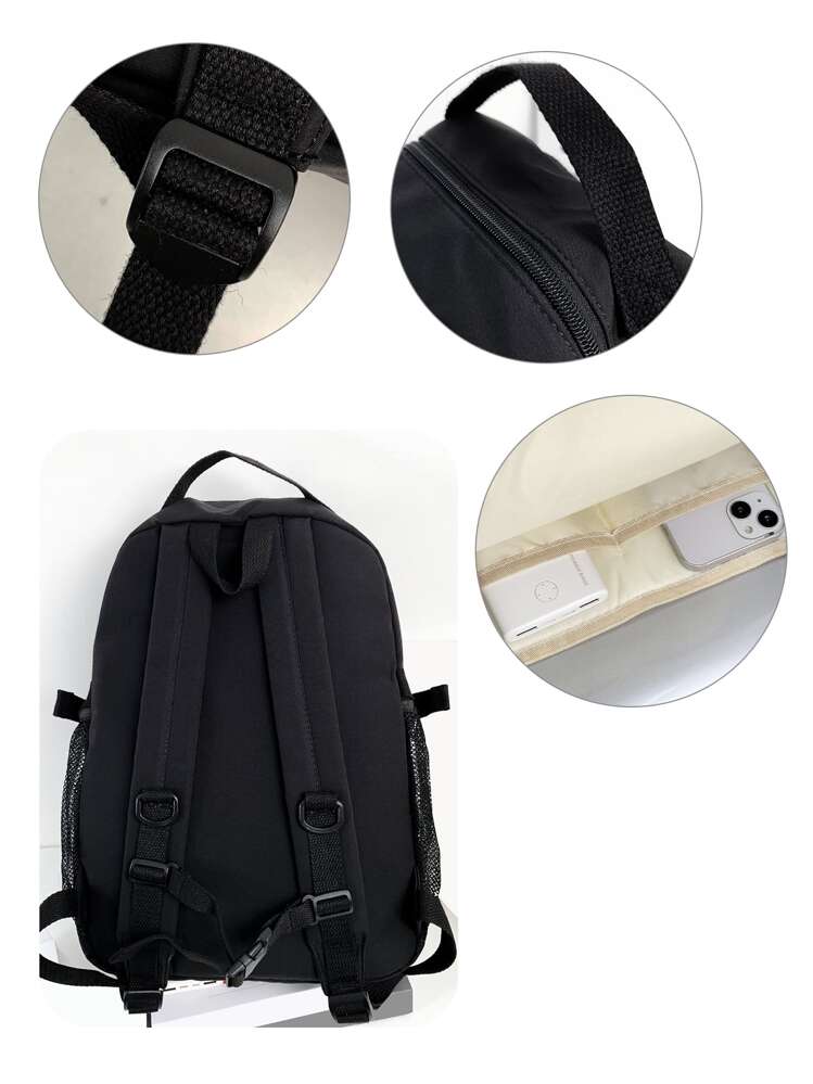 Mochila Escolar Impermeable Para Adolescentes - Con Compartimento Para Portátil De 17.3", Reflectante - Unisex
