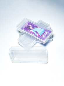 Caja de almacenamiento de tarjetas con diseño de mariquita, impermeable y a prueba de polvo para la colección y juego de tarjetas de niñas - Blanco - Ver 1