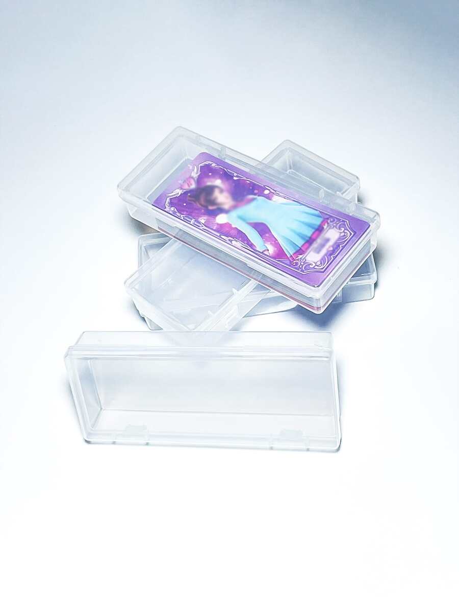 Caja de almacenamiento de tarjetas con diseño de mariquita, impermeable y a prueba de polvo para la colección y juego de tarjetas de niñas - Blanco - Ver 1