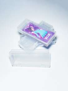 Caja de almacenamiento de tarjetas con diseño de mariquita, impermeable y a prueba de polvo para la colección y juego de tarjetas de niñas - Blanco - Ver 3