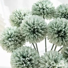 Nhân tạo Nhựa Bóng bàn Hoa cúc Hoa Đối với Nhà  Đồ trang trí , Lễ cưới Bối cảnh , Hoa Giả - màu xanh lá - Xem 3