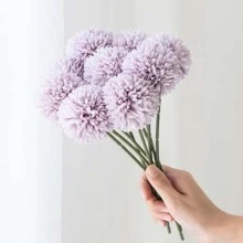 人造蒲公英,風信子,塑膠花,波莫菊花,適用於家庭裝飾,婚禮背景,假花