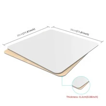PULUZ 30cm Photography Acrylic Reflective Display Table Background Board(White) - White - View 2