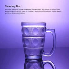 PULUZ 30cm Photography Acrylic Reflective Display Table Background Board(White) - White - View 5