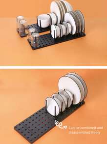 1pc Adjustable Non-Slip Drain Rack  Decorations   Autumn Decor Festival Decor Room Decor Home Decor Fall Decor Bedroom Decor - Black - View 8