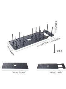 1pc Adjustable Non-Slip Drain Rack  Decorations   Autumn Decor Festival Decor Room Decor Home Decor Fall Decor Bedroom Decor - Black - View 6