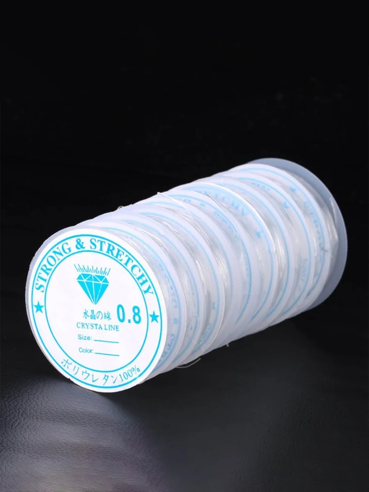 100 Perline In Silicone 15mm Per Creare Braccialetti – Kit Fai Da Te Con Nappe, Ganci E Corda Elastica 7,9m