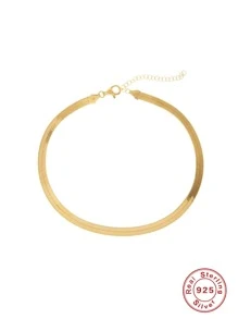 1pc Fashionable Minimalist Silver Bracelet For Women For Daily Decoration