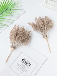 1 Bundle (6 Pieces) Artificial Plants, Wheat Ears, Plastic DIY Wreath Materials, Home Decor, New Year & Valentine's Day Gifts, Birthday Party, Candy Box Materials, Wedding Decorations, Bridal Wrist Corsage, Flower Boxes, Floral Decor, Valentine's Day Gifts, Graduation Gifts - Brown - View 3