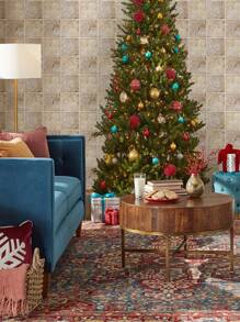 COMMOMY 1入组/10入组3D人造石即剝即貼牆板米色牆磚廚房瓷磚後擋板加厚牆貼防水耐熱浴室客廳臥室特色牆內牆裝飾 - 米色 - 查看 6