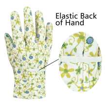 1 đôi NỮ Găng tay làm vườn , Quý cô Làm việc Găng tay , Sân vườn Găng tay Với PVC Nắm chặt Dấu chấm - màu xanh lá - Xem 3